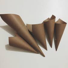 kraft paper cones 
